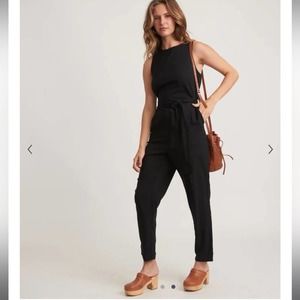 Marine Layer Eloise Belted Jumpsuit Size Medium